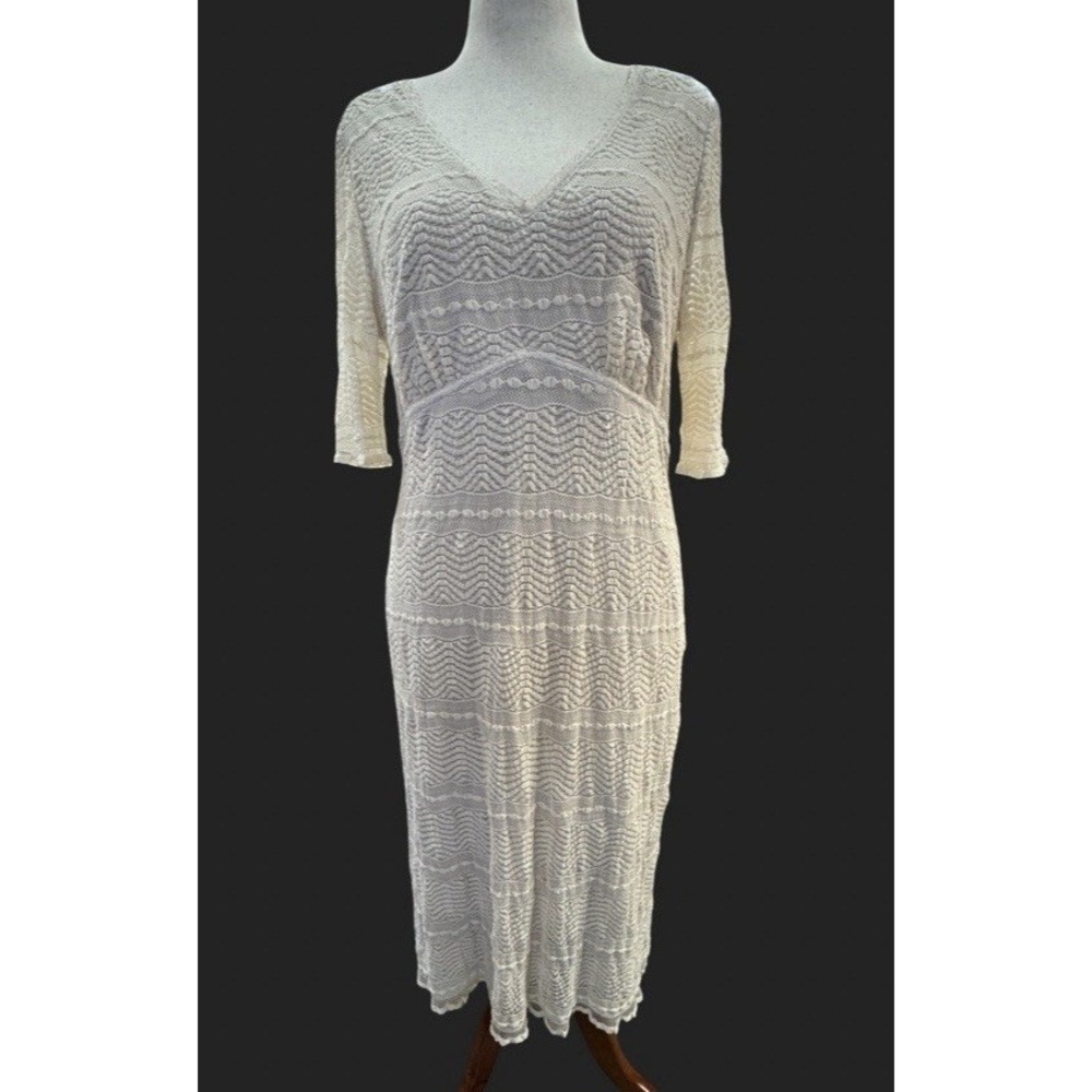 CHRIS McLaughlin Dress Sz18 Lace/Lined/Business Casual/Wedding/Comfort/Midi
